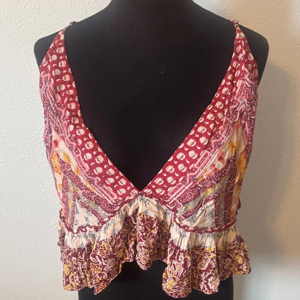 Free People Cropped Tank Top size XL - Picture 1 of 8